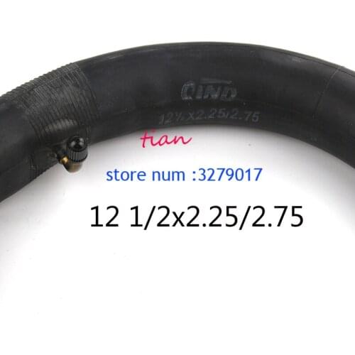 GOOD QUALITY 12 1/2x2.25/2.75 Bent Angle Valve Stem Inner Tube 12'' Bike Scooter eBike Bicycle Butyl Inner Tube 12 1/2 2 1/4