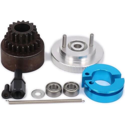 Clutch Flywheel Set (16T-21T gear, clutch plate, 2pin flywheel) for 1/10 HSP RC Model Car