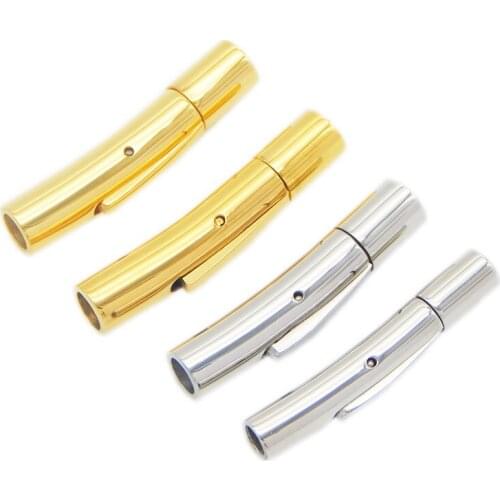 10pc/lot Stainless Steel Round Leather Cords Fit 2-6 mm Round Leather Cords Ropes Bracelets Connectors DIY Jewelry Accessories