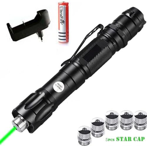 Hunting High Power Green lasers Adjustable Focus Burning Green Laser Pointer Pen 532nm 500 to 10000 meters Lazer 009 range