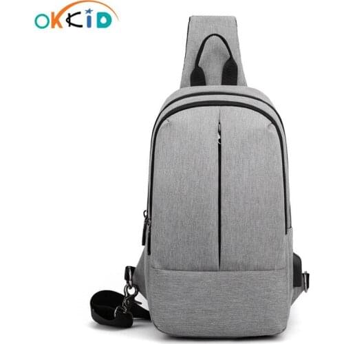 Boy small sling chest bag male canvas cross body travel bags men one shoulder messenger bag male bagpack dropshipping backbag