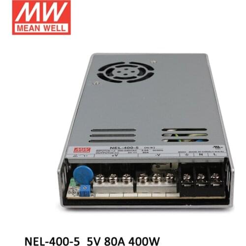 MEAN WELL NEL-400-5 80A 5V DC LED Display Power Supply Conformal coated PSU 220VAC for signage display/TV wall/Moving sign