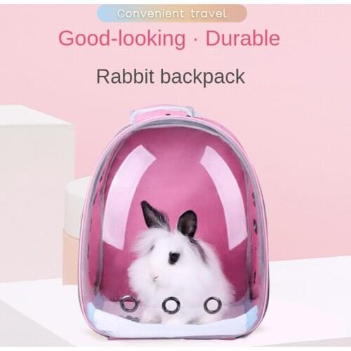 Small Animal Space Capsule Transport Cage Rabbit Totoro Guinea Pig Hedgehog Backpack Outing Bag Small Pet Supplies