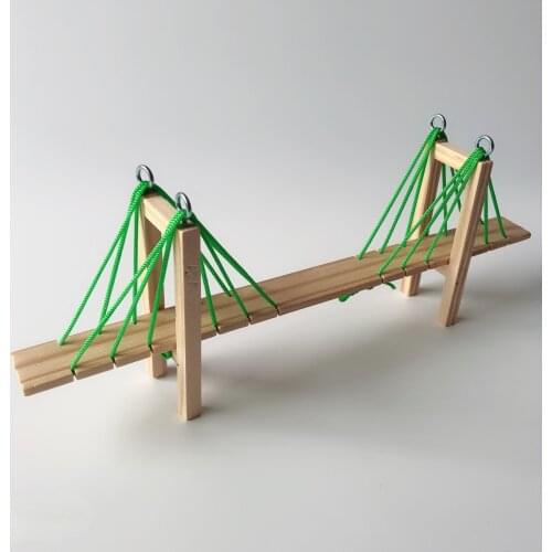 Science and technology of sloping bridge sloping bridge oblique pull bridge primary school science experiment science equipment