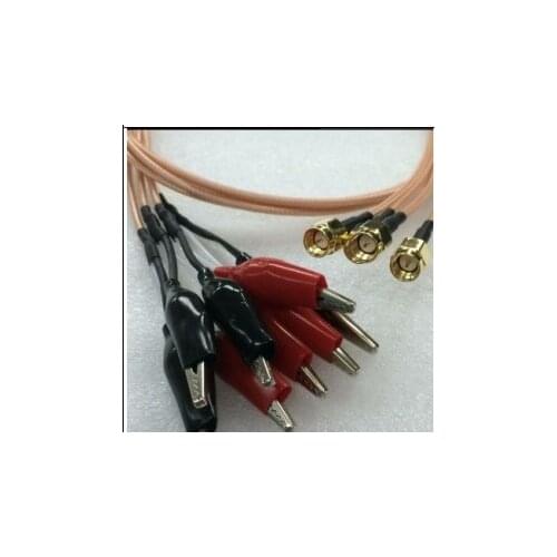 RF SMA Connecting Wire Internal Thread Internal Pin to Red Black Alligator Clip Test Wire Connected to Rg316 Wire 50cm Long