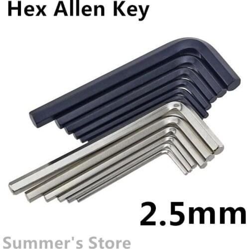 Hex Allen Key 2.5mm Wrench 2.5mm Spanner 2.5mm fixing tools Hex Key M2.5 black