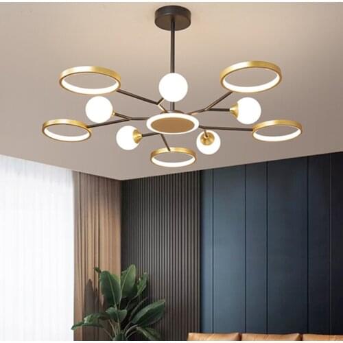 Led chandelier modern minimalist home ceiling Pendant Lights villa living room bedroom dining interior lighting decoration lamps