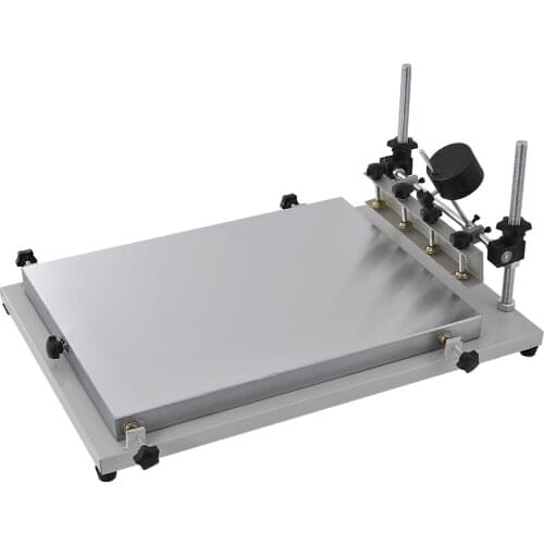 Precision Screen Printer Manual Screen Printing Machine Easy Operation High Strength Cold Rolled Sheet Silkscreen Machine