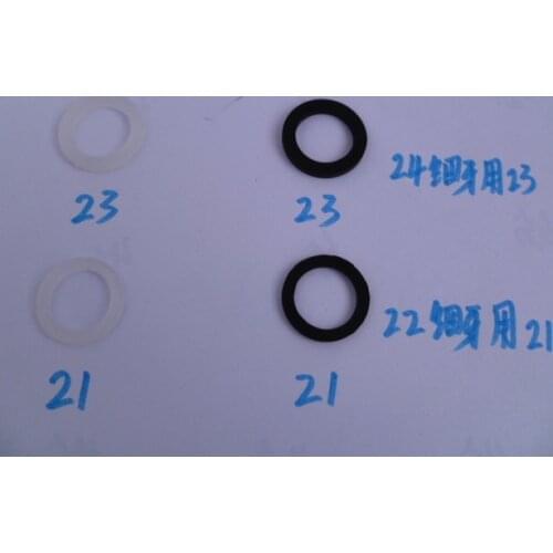 Vidric 22/24 Silicone Gasket White Silicone Sealing Ring Flat Pad Shower Connector Gasket Rubber Gasket