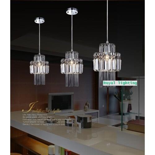 1 pcs Kitchen hanging crystal lamp suspension light dining room pendant light modern Restaurant Bar sunroom crystal lighting