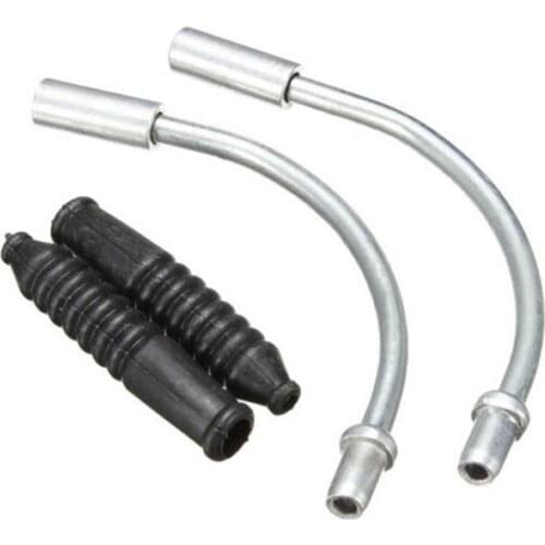 4pcs Bicycle Brake Elbow V Brake Noodles Plastic Sleeves Boots Protector Hose Cable Guide Bending Pipe Tube MTB Mountain