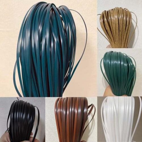 500g 5mm Width PE Flat Synthetic Rattan DIY Weaving Material For Home Furniture Chair Table Sofa Basket Repair Knit Plastic Cane