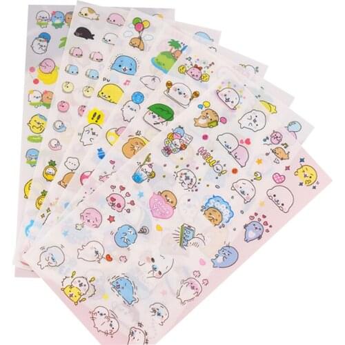 6pcs/lot Kawaii Cartoon Small Sea Lion On Vacation DIY Scrapbooking Pvc Stickers For Planner Diary Album Decoration Stationery