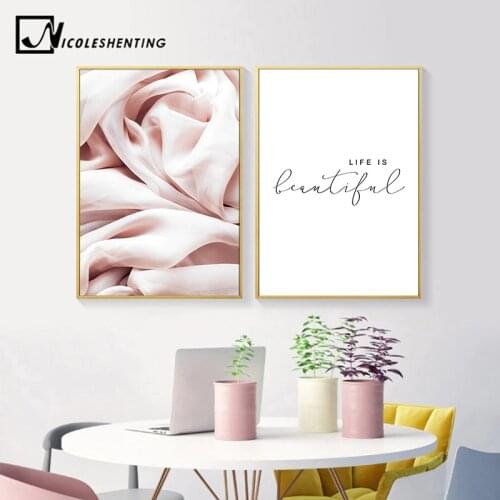 Abstract Canvas Fashion Poster Nordic Minimalist Wall Art Life Quotes Print Painting Decoration Picture Scandinavian Home Decor