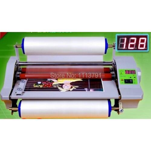 AIPU FM360E Laminator Four Rollers ,Digital temperature display ,Hot Roll Laminating Machine sided a heating mode