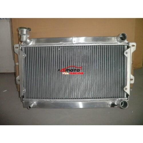 For MAZDA R100/FAMILIA 1000/1200/1300 10A/12A WANKEL 1969-1973 69 70 71 72 MT Aluminum Radiator