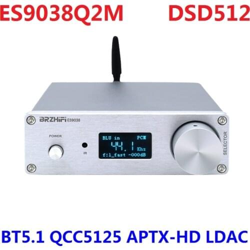 2020 Breeze Audio DAC SU9 Digital Audio Decoder Dual ES9038Q2M Support DSD512 QCC5125 Bluetooth 5.0 APTX-HD USB Amanero(Option)