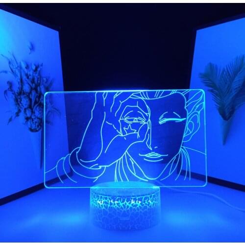 Hisoka Colors Changing Atmosphere for Kids Bedroom Decor Light Child Night Light Gift 3D LED Lamp Anime Hunter X Hunter
