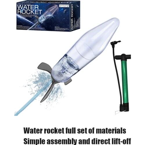 Water Rocket Rocket Launcher Kid Pop Up Outdoor Sports Spray Diy Handmade Accessories Childrens Students Outdoor Science Toy