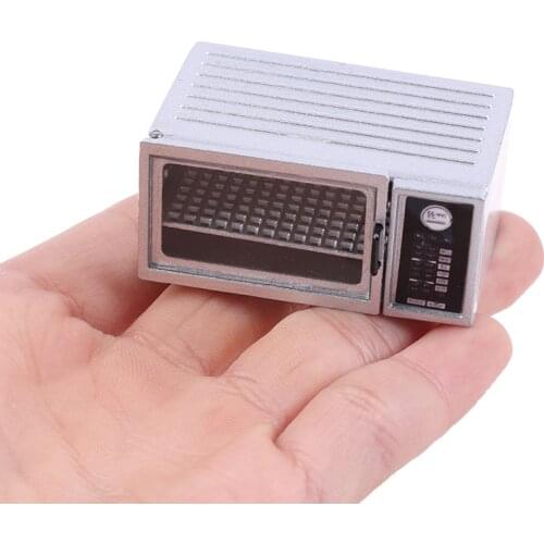 Hot sale 1/12 Miniature Dollhouse Microwave Oven Doll Mini Food Toy Accessories
