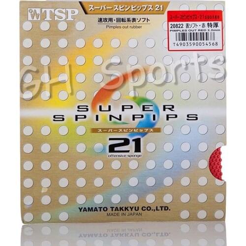 TSP Original SUPER SPINPIPS 21 Table Tennis Rubber Pips-Out Ping Pong Sponge Tenis De Mesa