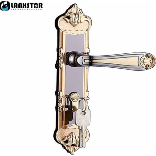 Customized Boutique New Zinc Alloy Handle Lock Mute Lockset Hardware Accessories Room Decoration Materials Door Locks