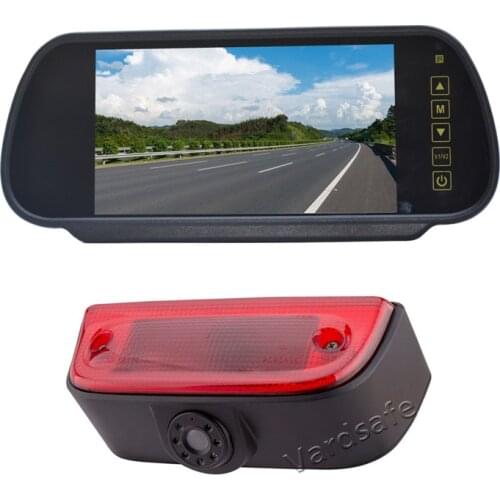 Vardsafe 2007R Reversing Backup Camera & 7 Inch Replacement Rear View Mirror Monitor for Nissan NV200 / Chevy City Express