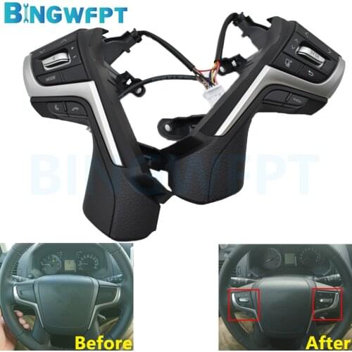 High Quality Steering Wheel Control Buttons For Toyota Land Cruiser Prado buttons Car Accessories 2016 2017 2018