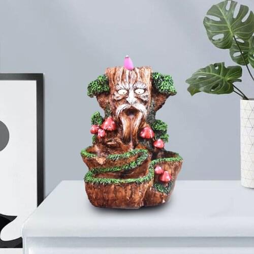 Backflow Incense Censer Waterfall Burner Holder Aromatherapy Yoga Home Decor