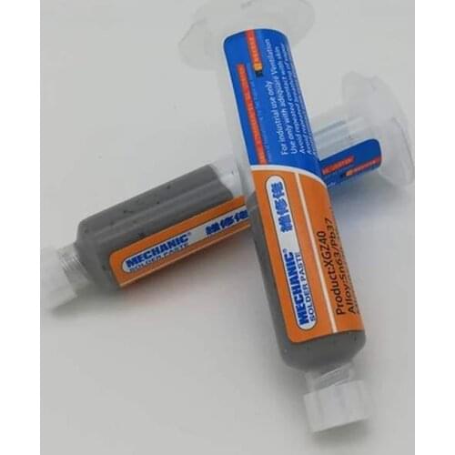 Mechanic XG-Z40 Paste Flux 10CC Tin Soldering Sn63/Pb37 25-45um with Syringe for Mobile Phone SMD PCB Repair Soldering Paste