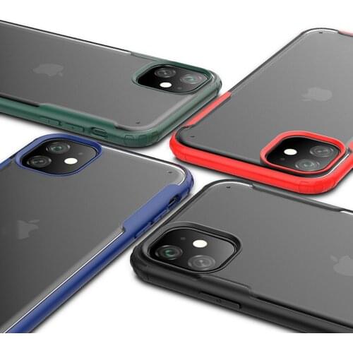 Fashion Slim Matte Case for iPhone 11 Pro 11 Pro Max 2019 Shockproof Transparent Phone back Cover for iPhone XS XR 8 7 Plus 6 6s