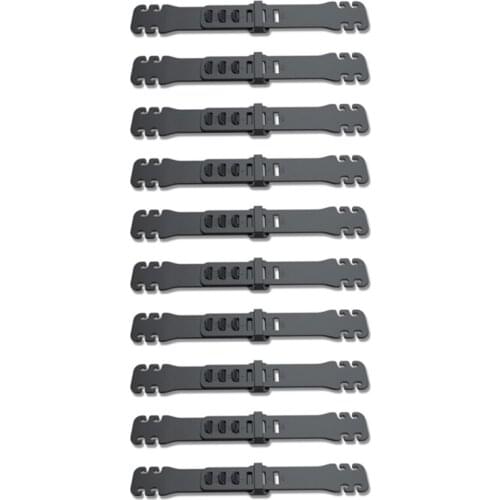 New 10PCS Adjustable Mask Ear Protection Buckle Hook Anti-Leak Prevention Ear Pain Mask Holder Adjustment Strap Black