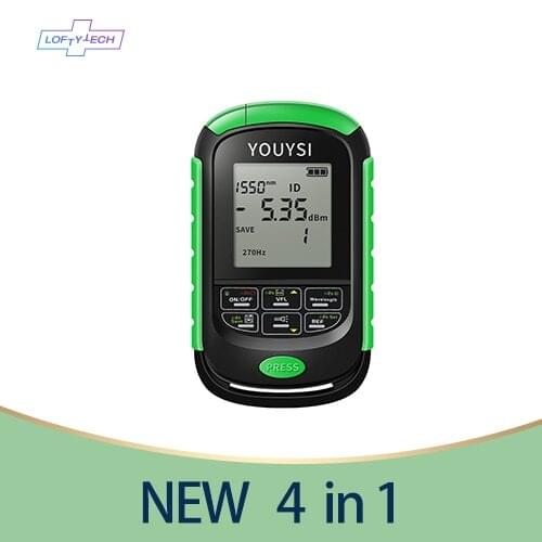 NEW 4 in 1 Li Battery Optical Power Meter Led Light Cable Test Optical Fiber Tester 5km 15km 30km VFL Visual Fault Locator Netwo