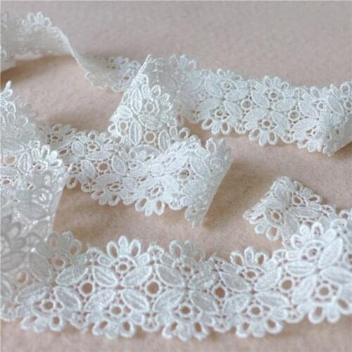 New Arrival 2019 Venice/Venise Lace Trim White Floral Wedding Lace Dress Lace Ribbon Fabric Sewing DIY Lace Accessories 5 yards