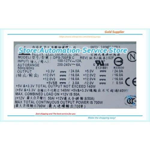 Original Delta DPS-700FB C Wide Power Supply, Rated Power 700W, Active PFC Spot