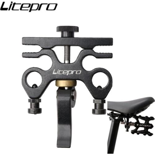 Litepro 1PCS Folding Bike Pedal Quick Release Device Ultralight For Brompton Bicycle Aluminum Alloy QR Pedal Placement Buckle