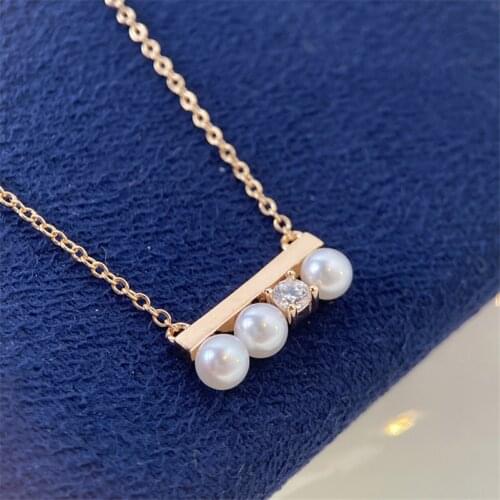 DIWENFU 14K Gold Jewelry Natural Pearl Pendant with Necklace for Women Fine Bizuteria Genuine White Pearl 14K Gold Pendant Women