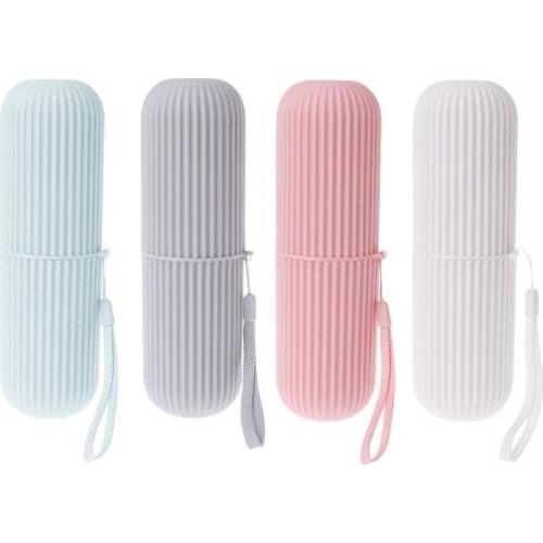 Portable Toothpaste Toothbrush Holder Case Non-Slip Strip Germproof Storage Box Travel Couple Bathroom Accessories