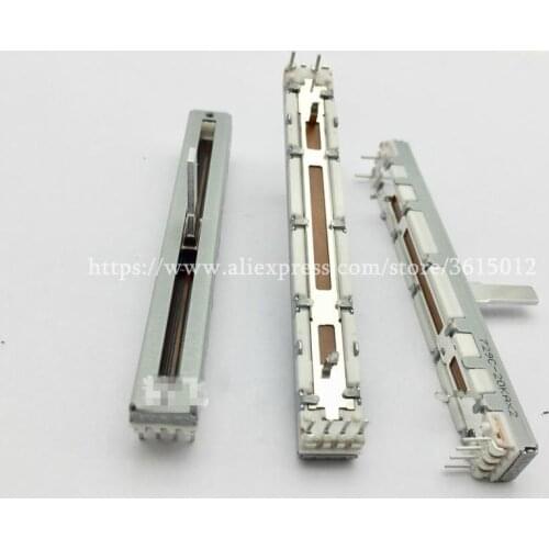 5PCS/LOT potentiometer Dual 20K 75mm for mixer Brand new for Japan ALPS Slide FADER 20KAx2 VOLUME