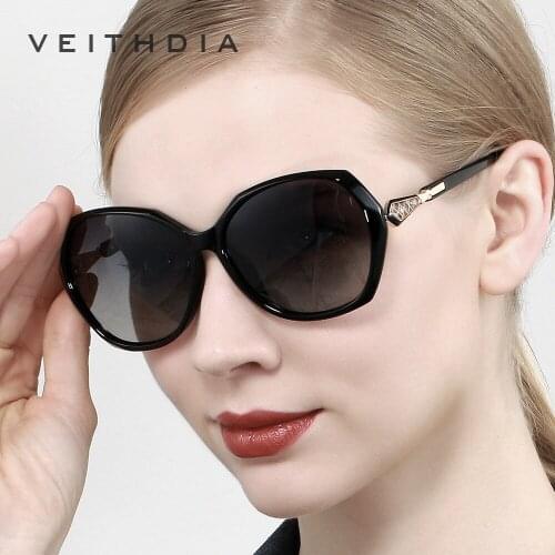 VEITHDIA 2020 Womens Sun glasses Polarized UV400 Gradient Lens Glasses Luxury Ladies Designer Sunglasses Eyewear For Women 3169
