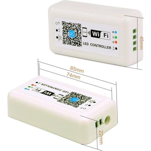 10pcs wholesale Dimmable rgb wifi controller 2.4G Wireless Wifi APP iOS Android led strip light can be used 3 channel