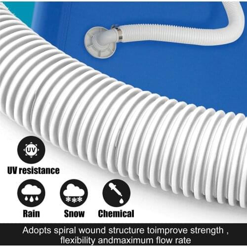 1 Hose & 2 Clips / 2 Hose & 4 Clips For Intex Accessory Hose 32mm Swimming Pool Pipe 1.5m For Pump/Heater/Filter For Water