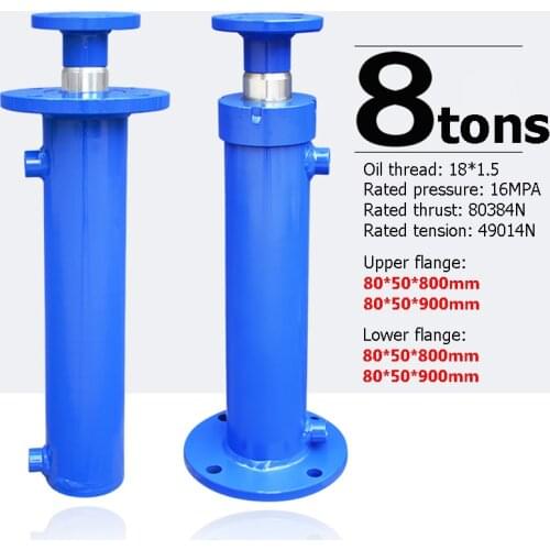1PC FA-80X50 800-900MM Strokes 8 Tons Hydraulic Cylinder Bidirectional Lifting Small Wood Splitter Hydraulic Oil Cylinder 16MPA