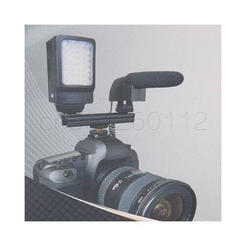 10cm Adjusttable 4" Rail 10cm Flash Bracket Hot Cold Shoe Extension for for Video Lights, Microphones or Monitors