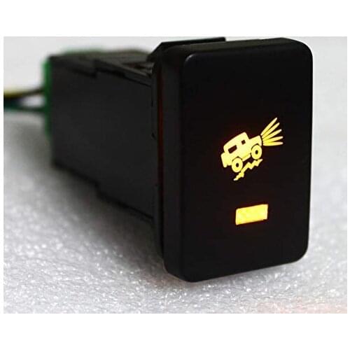 12V 3A Amber Power Push Button Off Road Lights Push Button Car DIY ON Off Switch 12 Volt for Toyota RAV4 Prado 150 200 Series