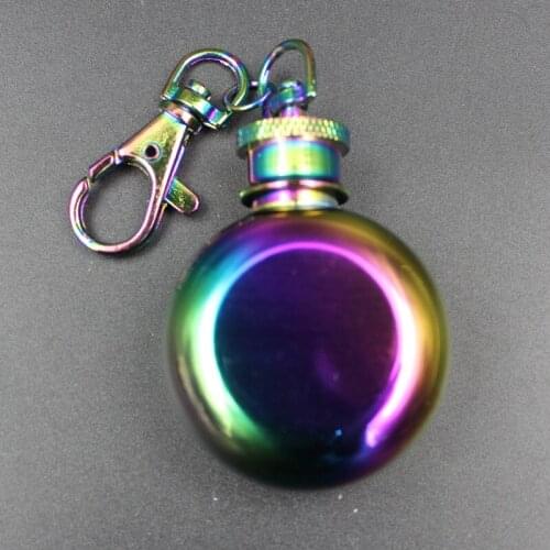 200pcs/lot 1oz Mini Hip Flask 304 Stainless Steel Bottle Whisky Hip Flask 28ml Portable Keychain Drinkware Flask