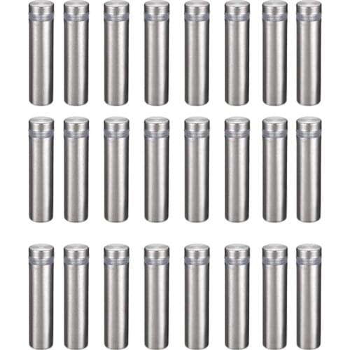 24Pcs Sign Standoff Screws Wall Mount Advertisement Fixings Bolts Advertising Glass Holders Nail 12X50mm