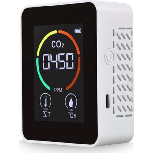 3 in 1 Carbon Dioxide Detector Air Quality Monitor Temperature Humidity Air Analyzer for CO2 Digital CO2 Meter for Home Office