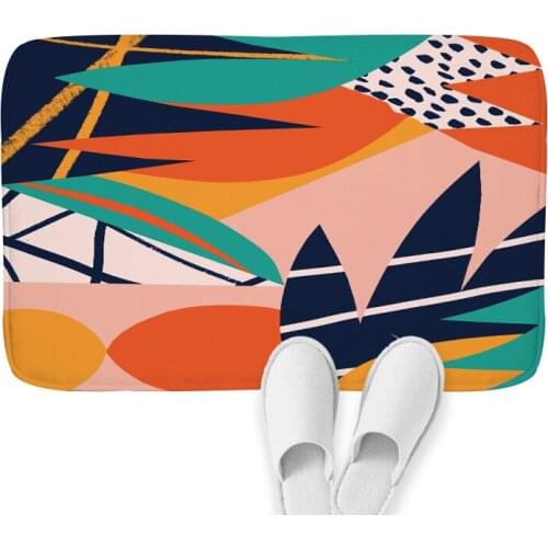 Abstract Nordic Colorful Home Mat Floor Mats Carpet In The Kitchen Living Room Sofa Mat Nonslip Zerbino Decoracion Hogar Moderno