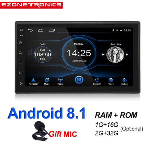 2Din Android 8.1 Quad Core DDR2G-32G Car radio Multimedia Video Player Mirror Link Universal Wifi Bluetooth 2USB auto Stereo GPS